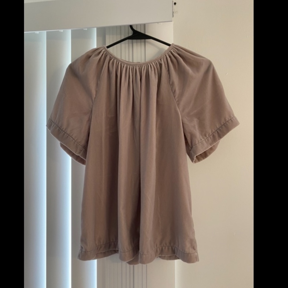 Pink Velvet Blouse. Size Medium. Old Navy